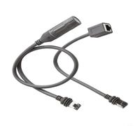 Helilyco Adaptateur Ethernet rectangulaire, IP68 étanche 1200 Mbit/s pour antenne parabolique vers routeur, haute vitesse pour cordon de rechange (GEN3-RJ45)