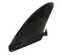 Helilyco Aileron de planche de surf 4,6" pour longboard et planche de pêche en TPU, flexible pour ailerons souples 20 x 14 cm avec adaptateur, compatible avec options jaune, vert, noir
