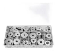 Helilyco Assortiment de rondelles métriques pour rondelles plates en acier inoxydable 304 - 290 pièces M5 - Joints antirouille - Assemblage et réparation de meubles de machines