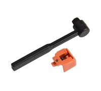 Helilyco ATN3600 Aiguille de rechange orange pour tourne-disque avec porte-à-faux en fibre de carbone et brosse de nettoyage, compatible avec AT3600L et AT91