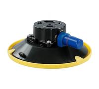Helilyco Base de montage à ventouse robuste avec main, lève-vitre de 15,2 cm pour réparation automobile, filetage M6/M8/1/4-3/8, jaune