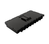 Helilyco Boîte à leurres verticaux insérés pour Meiho, support d'appâts avec trous de drainage, bloc de retrait en plastique, rangement pour appâts durs, paillettes, noir, S (20 x 11 x 3 cm)