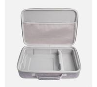 Helilyco Boîte de rangement rigide en EVA, boîte de rangement portable avec poignée pour ECOVACS pour Winbot pour Mini Robot, pochette robuste à fermeture éclair pour accessoires de robot (gris)