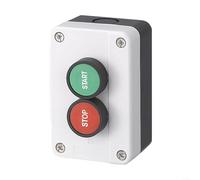 Helilyco Boîtier de commande étanche à bouton-poussoir avec joint de boîtier de 22 mm pour postes de travail CNC DIY électronique et interrupteur d'alimentation PC blanc 1 bouton