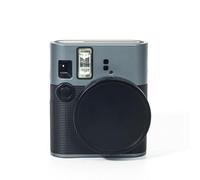 Helilyco Bouchon d'objectif en alliage d'aluminium pour Fujifilm Mini 41, coque de protection avec éponge tampon, protection anti-rayures et anti-poussière, noir/gris foncé