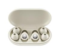Helilyco Bouchons d'oreille avec réduction du bruit, embouts en silicone souple S/M/L pour dormeurs latéraux, étui portable pour voyage et étude, beige