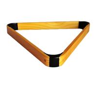 Helilyco Boule de billard triangulaire en bois 57,2 mm construction solide pour 8 boules de billard accessoire de table de billard Marron