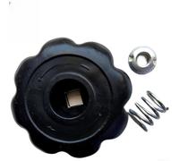 Helilyco Bouton de cylindre d'oxygène noir 8 x 8 mm pour soudure (ensemble | Forme octogonale, prise en main confortable, oxygène pour bouteilles d'argon, fonctionnement efficace, situations critiques