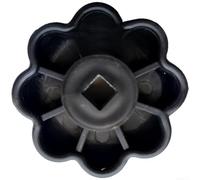 Helilyco Bouton de cylindre d'oxygène noir 8 x 8 mm pour soudure (noir) | Forme octogonale, prise en main confortable, oxygène pour bouteilles d'argon, fonctionnement efficace, situations critiques