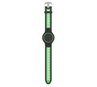 Helilyco Bracelet en silicone pour AirTag ° 24,6 cm, résistant à la transpiration et lavable, résistant, pour les couleurs bicolores (vert/rose/violet/bleu)