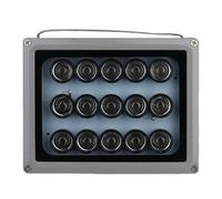 Helilyco Caméras de sécurité étanches avec éclairage infrarouge extérieur 850 nm avec angle de 90 °, boîtier en aluminium classé IP66, 20-30 m pour portée, CC 12 V/24 V/220 V