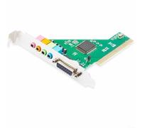 Helilyco Carte son PCI 4.1 pour PC de bureau, adaptateur d'extension audio Chipset CMI8738, prend en charge 98 à Win10, carte verte de taille standard