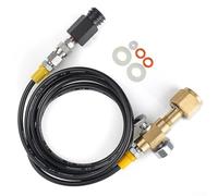 Helilyco CGA320 Kit adaptateur de tuyau de recharge rapide pour machines SodaStream Tube haute pression de 2 m 6 mm pour cylindres commerciaux de 2,3 à 22,7 kg