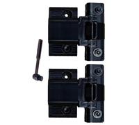 Helilyco Charnières cache-poussière pour platine Technics SL-1200 MK2 MK5 MK3D MK6 & SL-1210 M5G Ouverture lisse Plastique Métal pour pièces de rechange Noir