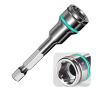 Helilyco Clé à cliquet adaptateur de douille magnétique 8 mm pour projets de bricolage Tige hexagonale Extension de foret avec tige de 1 10,2 cm