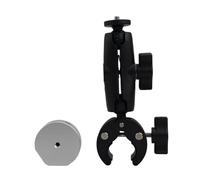 Helilyco Collier de fixation réglable pour tube rond Starlink Mini, noir, alliage d'aluminium, compatible avec adaptateur de tuyau