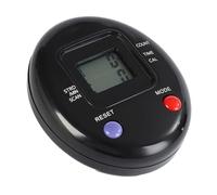 Helilyco Compteur pas à pas avec affichage numérique pour vélos d'appartement, fitness multifonction avec comptage du temps, kilométrage, calories, plastique noir, 110 x 93 mm