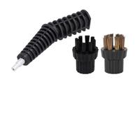 Helilyco Connecteur de buse avec têtes de brosse en laiton et nylon compatible avec kit de remplacement en acier inoxydable ABS pour nettoyage en profondeur