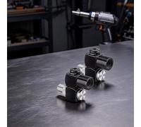 Helilyco Connecteur de compresseur d'air en métal 1/4 NPT Compresseur d'air | Idéal pour les ateliers étroits, les outils de garage, les routes flexibles, les manœuvres faciles, pour économiser de