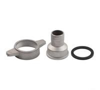 Helilyco Connecteur de tuyau de pompe à eau en aluminium de 3,8 à 5,1 cm | Convient aux pompes de 3,8 cm à 5,1 cm, étanche pour étanchéité, aluminium robuste, finition argentée, prête pour générateur