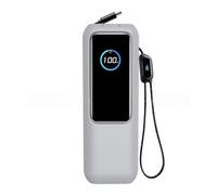 Helilyco Coque de protection en silicone pour batterie Anker Zolo Power Bank - Anti-rayures - Design ergonomique - Ultra léger - Pour batterie de 160 mm - Gris