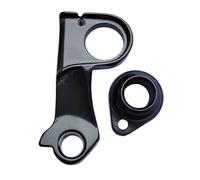 Helilyco Crochet de dérailleur de vélo avec boulons pour cube, crochet de queue de rechange en alliage d'aluminium pour VTT de route, vis M12 x 1,0, noir