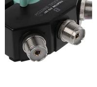 Helilyco CX310 Commutateur coaxial à 1 circuit 3 voies en alliage de zinc RF Sélecteur DC-800 MHz Haute isolation pour noir
