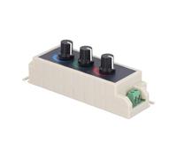 Helilyco DC12V-24V 3 canaux RGB LED Variateur contrôleur avec bouton multicolore LED Strip Light Module Blanc et Bleu