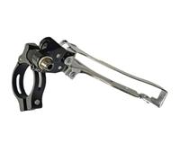 Helilyco Dérailleur avant de vélo - 2 x 7-11 vitesses - Avec adaptateur de serrage 31,8/34,9 mm - Alliage d'aluminium et acier - Pour plateau Max 56T