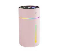Helilyco Diffuseur d'air portable pour mini humidificateur, 320 ml USB de bureau avec veilleuse LED, brume silencieuse pour chambre à coucher, bureau, voiture, voyage, plantes