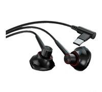 Helilyco Écouteurs de jeu avec micro de type 12 m, vert | Ajustement semi-intra-auriculaire, positionnement sonore de précision, isolation du bruit, audio haute fidélité