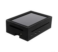 Helilyco Écran tactile 3,5" pour Raspberry Pi 3/4/5 avec boîtier et refroidisseur actif 480 x 320 60 fps Noir