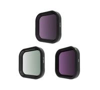 Helilyco Ensemble de filtres pour Go Pro Iit avec ND CPL UV - 4 x 4 x 1 cm en alliage d'aluminium et verre optique améliorés, qualité d'image améliorée, réduction de l'éblouissement, léger pour un