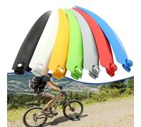 Helilyco Ensemble de garde-boue colorés détachables de 35,6 à 50,8 cm pour vélos pliants, libération rapide avant et arrière pour garde-boue avec bande réfléchissante, protection en plastique, petite