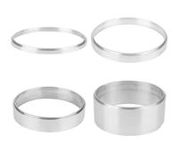 Helilyco Entretoise de filtre à air en aluminium de 2,5 cm pour Holley pour Edelbrock Riser, compatible avec les moteurs SBC 350 et 302, argent