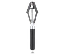 Helilyco Extracteur d'aiguille de montre - Aiguille des heures et des secondes - Acier au chrome vanadium - Instrument de réparation de montres avec piston sécurisé - Noir