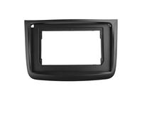 Helilyco Façade d'autoradio stéréo pour Vito 2010-2015 - Kit de garniture de tableau de bord en ABS - Noir