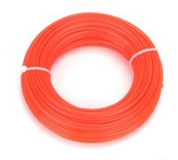 Helilyco Fil en nylon pour débroussailleuse Orange 2 mm Longueur 10 m | Design de forme ronde, action de coupe lisse, réduit les vibrations, idéal pour l'entretien général de la pelouse