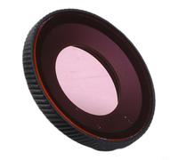 Helilyco Filtre de plongée en alliage d'aluminium pour Osmo Action 5 pour Pro/4, cache d'objectif étanche avec anti-buée pour bague, pour correction de couleur rouge (rouge clair)