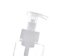 Helilyco Flacon distributeur de savon moussant vide en plastique transparent pour salle de bain, cuisine, 250 ml, 450 ml, rechargeable, antidérapant, facile à transporter