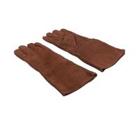 Helilyco Gants de soudage à chaud - Longueur étendue - Ignifuge - Double couche - Équipement de sécurité pour le travail des métaux industriels
