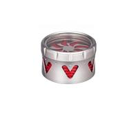 Helilyco Gravity Tamper à café réglable 51 mm, 53 mm, 58 mm pour nivellement automatique des expresso en acier inoxydable avec base à 5 lames, fond uniforme, argent