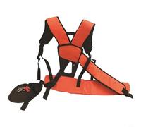 Helilyco Harnais à dos pour tondeuse à gazon, porte-jarretelles robustes de style M avec larges bretelles rembourrées, tissu Oxford, 625 g, soutien léger pour travail en plein air (orange)