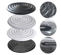 Helilyco Housse de Baignoire Gonflable Réglable 128/158/180cm PVC Thermique pour Couvercle Isolant pour Spa Extérieur Installation Rapide Blanc Noir