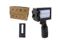 Helilyco Imprimante à jet d'encre portable avec buse de 12,7 mm, codeur portable pour métal, bois, verre, tissu, carton, écran tactile de 10,9 cm pour dates, logos, codes QR, numéros de lot