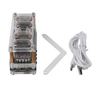 Helilyco IN12 Kit d'horloge à tube lumineux à monter soi-même, 4 tubes avec éclairage RVB vif, module de style Nixie à faible consommation d'énergie