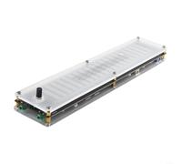 Helilyco Indicateur de musique en acrylique avec indicateur de musique pour égaliseur DSP USB LED VU mètre Affichage 15 niveaux d'analyse audio (avec pour dsp)