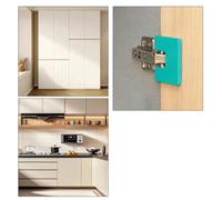 Helilyco Installation magnétique pour charnière de porte, montage d'alignement avec guide de 2 mm, outil polyvalent pour applications de charnière