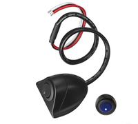 Helilyco Interrupteur à bouton-poussoir, indice IP44, interrupteur à bouton-poussoir momentané avec voyant lumineux LED, pour harnais de câblage automobile 12 V (A)