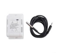 Helilyco Interrupteur de température WiFi pour Tuya, capteur thermostat 16 A 20 A avec RF433, contrôle par application, surveillance de la température, statistiques d'alimentation, minuterie